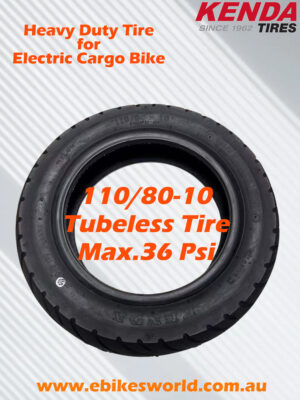 Kenda 110/80-10 Tubeless Tire (Heavy-Duty Use)