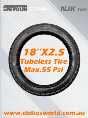 SEYOUN NJK 18"X2.5 Tubeless Tire (Heavy Duty Use)